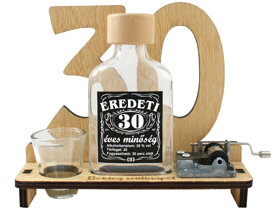 30. születésnapi fa ajándékállvány verklivel
