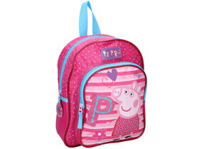 Lesklý cyklámenový ruksak Peppa Pig