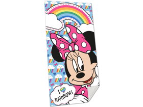 Gyerek strandtörölköző Minnie Mouse Rainbows