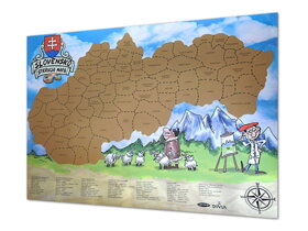 Szlovákia kaparós térképe