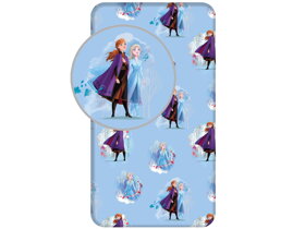 Kék gyerek gumis lepedő Frozen