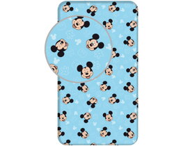 Kék gyerek gumis lepedő Mickey Mouse