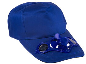 Kék szolár baseball sapka ventilátorral