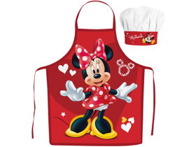 Minnie Mouse gyermek kötény és szakácssapka szett