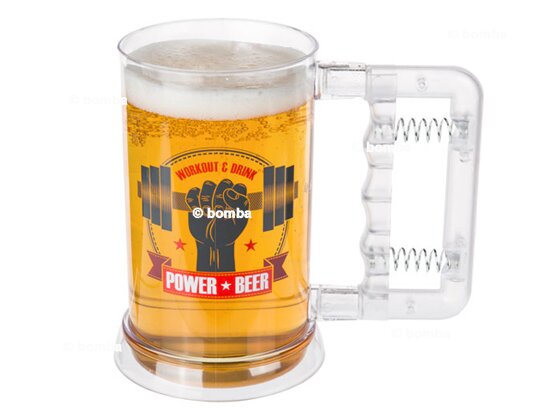 Sörös pohár kézszorítóval