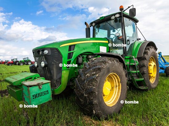 Zöld traktor gyerekpléd