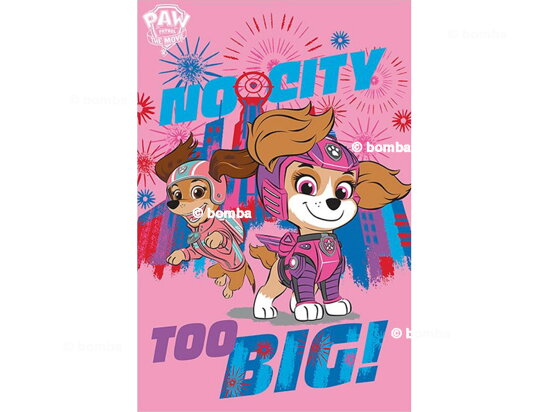 Rózsaszín Paw Patrol City gyerekpléd