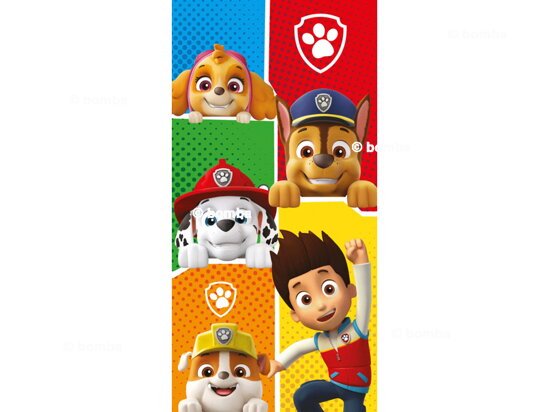 Gyerek strandtörölköző Paw Patrol Colors