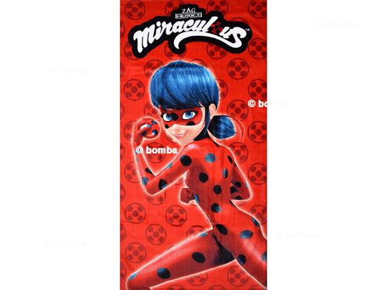 Lány strandtörölköző Miraculous Ladybug