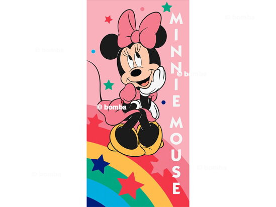 Strandtörölköző Minnie Mouse Rainbow Star