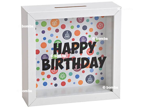 Fa persely születésnapi ünnepeltnek