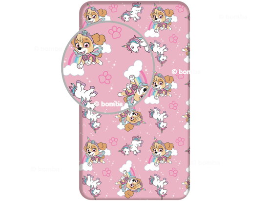 Gyerek gumis lepedő Mancs őrjárat Unicorns