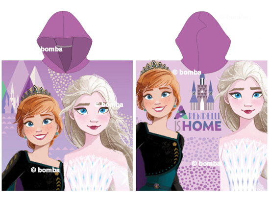 Lila Frozen II gyerek poncsó