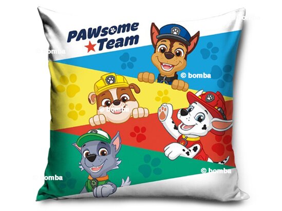 Színes gyermek Paw Patrol Team párna