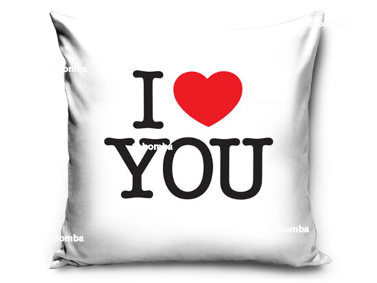 Romantikus I Love You párna