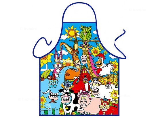 Boldog állatkák gyermek kötény