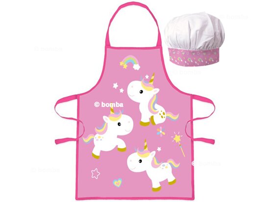 Unikornisok gyermek kötény és szakácssapka