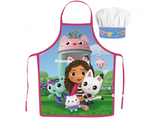 Gyerek kötény és szakácssapka Gabby's Dollhouse