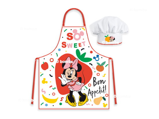 Gyermek kötény sapkával Minnie Mouse So Sweet