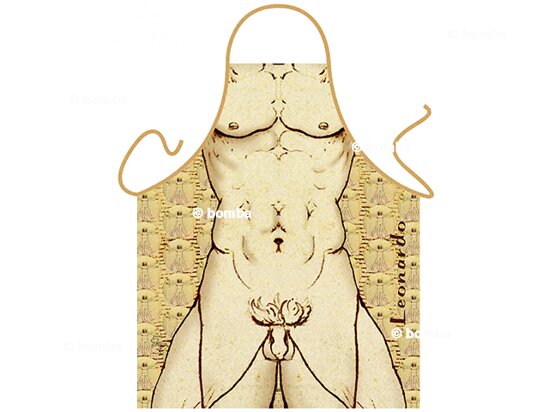 Kötény Leonardo da Vinci - Vitruvius férfi